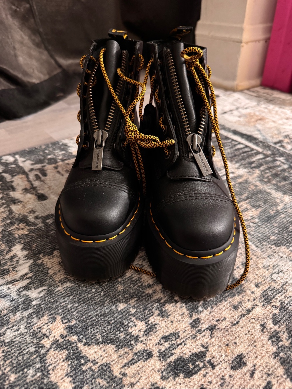 Dr. Martens Sinclair Max Pisa Leather Platform Boots - Picture 10 of 11